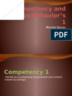 Competency and Practice Behavior 1