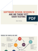 Software Design Class, Session 10- User Testing.