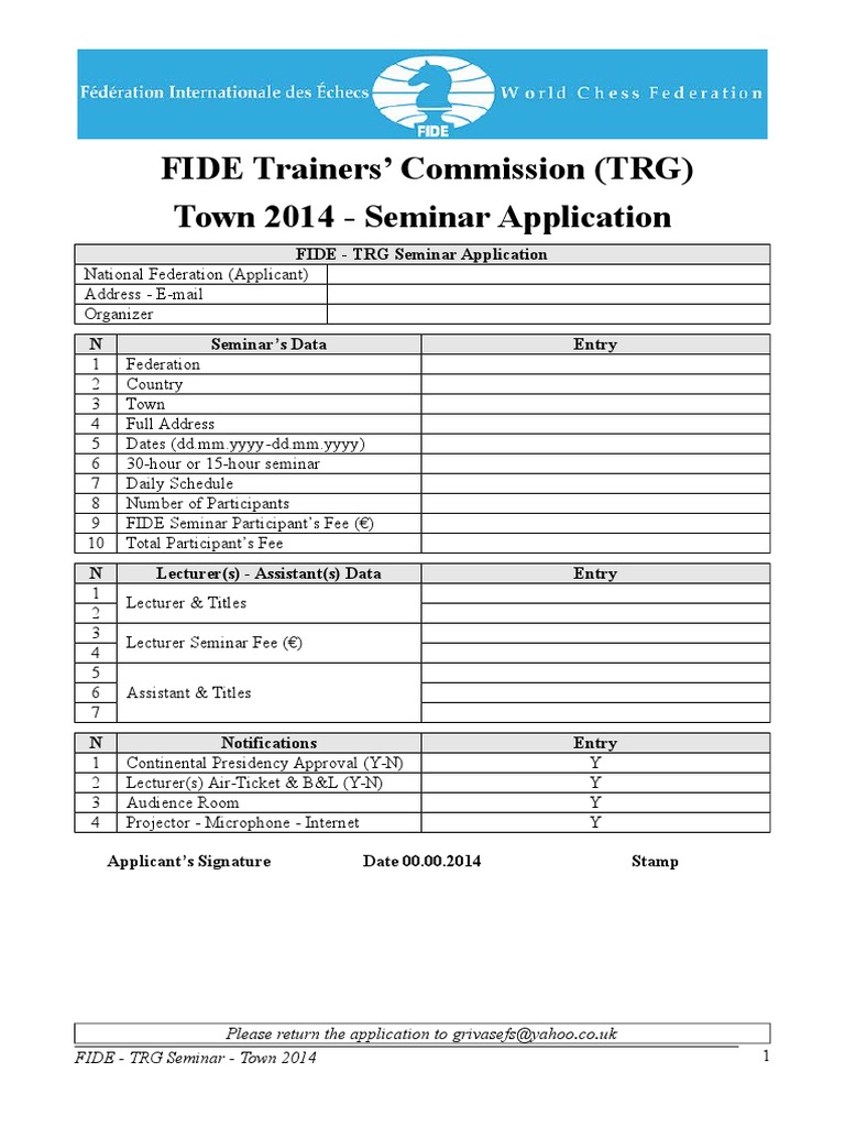 04 FTS Draft 2014 Application | PDF