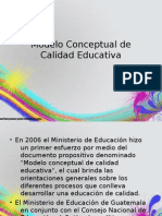 Modelo Conceptual de Calidad Educativa