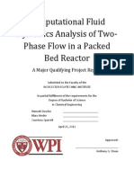 Computational Fluid Dynamics Analysis of Two-Phase Flow in a Packed Bed Reactor