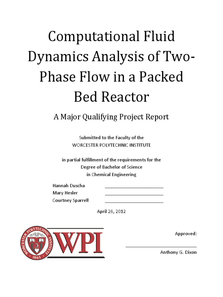 Computational Fluid Dynamics Analysis of Two-Phase Flow in A Packed Bed ...