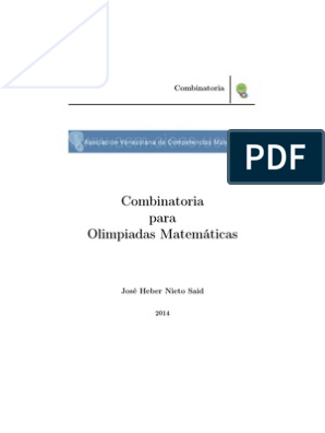 Combinatoria Jhnieto Conjunto Matematicas Funcion Matematicas