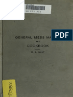 1904 General Mess Manual and Cookbook For Use On Board Vessels of The United States Navy