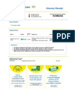 Kcmu2A: Itinerary Receipt