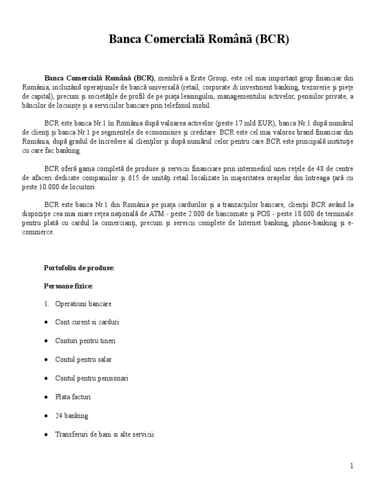 Banca ComercialÄƒ RomanÄƒ