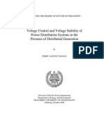 Voltage Control and Voltage Stability of Pwer Distribution Systems in Presnce of DG