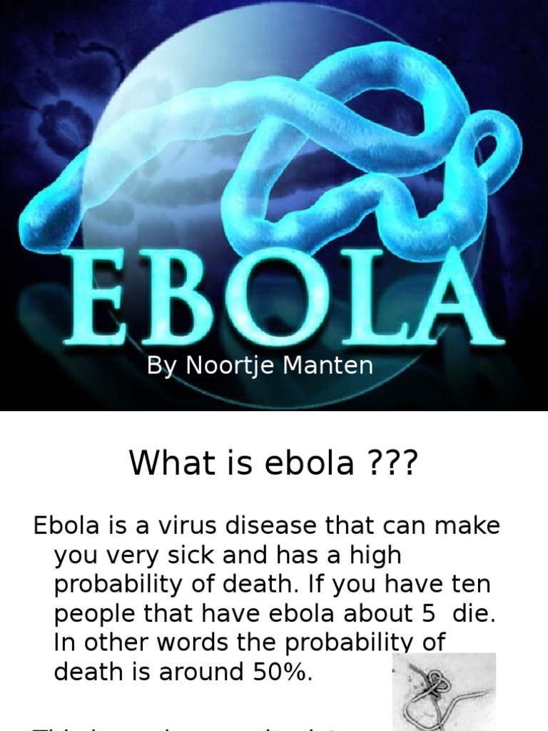 Ebola Noortje | PDF | Wellness | Science & Mathematics