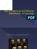 Use of Chemical and Mineral Admixtures in Concrete