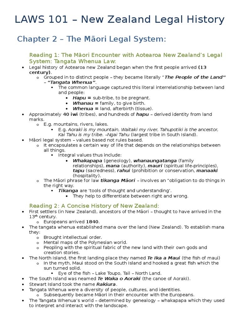 New Zealand Legal History | PDF | New Zealand | Māori People