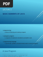 CSC101 - L2 - Basic Java