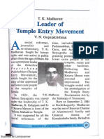 T.K.madhavan - Leader of Temple Entry Movement