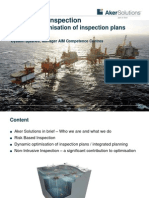 Risk Based Inspection: Dynamic Optimisation of Inspection Plans
