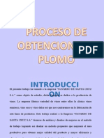 obtencion del plomo