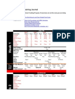 Mass Gain Training Journal: Week 1 Example in Support Of: Helpful Links