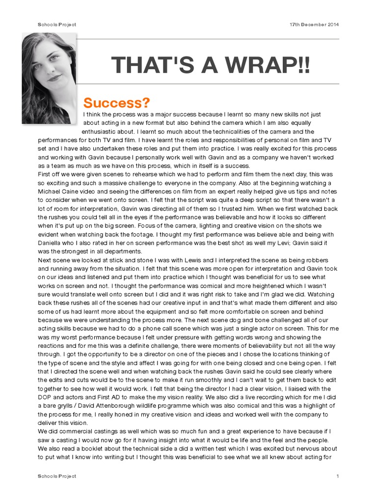 That's A Wrap!! PDF Creativity Leisure