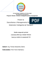 Studiu Comparativ Privind Conexiunea 802.11p Si Mobile WiMAX Bazat Pe Retelele de Comunicatii V2I