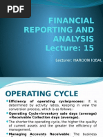 Financial Reporting and Analysis: Lecturer: HAROON IQBAL