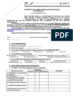 Chestionar de Evaluare A Gradului de Satisfactie Al Clientului