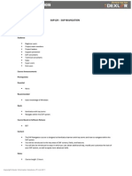 Sap129 - Sap Navigation: Course Version: 095 Duration: 2 Hours Audience