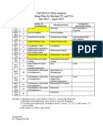 UECM2213 Teaching Plan Group T1 and T2