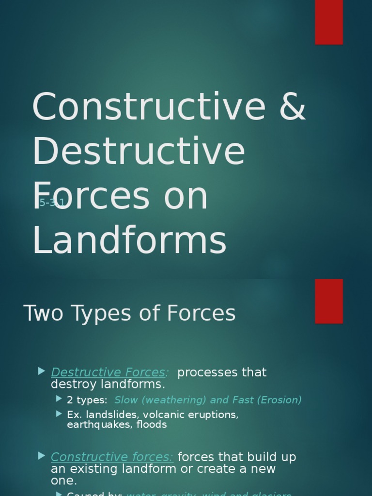 Constructive and Destructive Forces Explained | PDF
