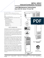 58PAV, 58RAV Induced-Combustion Furnaces Service and Maintenance Instructions