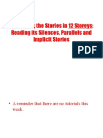 Discerning The Stories in 12 Storeys: Reading Its Silences, Parallels and Implicit Stories