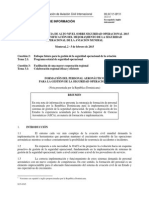 Formación Del Personal Aeronáutico para La Gestión de La Seguridad Operacional