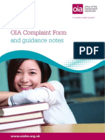 OIA Complaint Form: and Guidance Notes