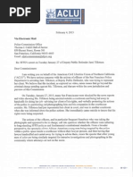 ACLU Letter To SF Police Commission 2/5/2015