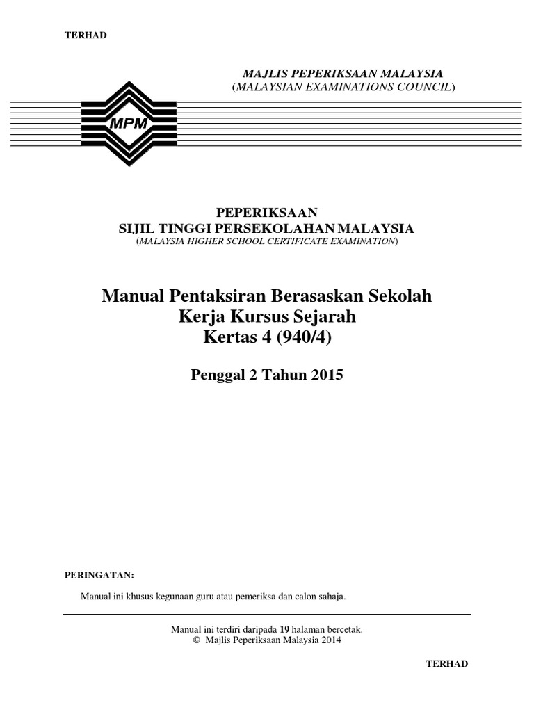 Contoh Soalan Esei Malayan Union - Selangor m