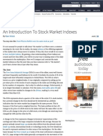 An Introduction To Stock Market Indexes
