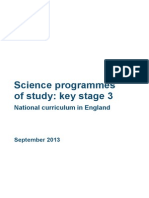 SECONDARY National Curriculum - Science 220714