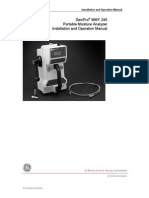 Dewpro Mmy245 - Analizador Portable de Humedad Instalacion y Operacion PDF