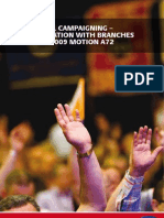 Political Campaigning – Consultation With Branches On