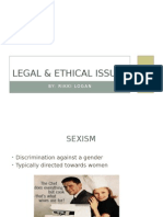 Legal & Ethical Issue