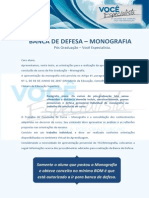 Banca de Defesa - Monografia: Pós Graduação - Você Especialista