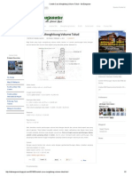 Contoh Cara Menghitung Volume Talud Ide Bangunan PDF