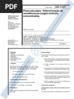 NBR 12048 - 1991 - (MB 3385) Pisos Elevados - Determinação d