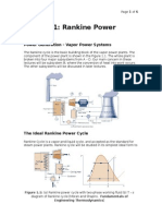 Lecture 1 - Rankine Power Cycles