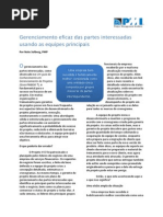 Gerenciamento de Partes Interessadas em Projetos