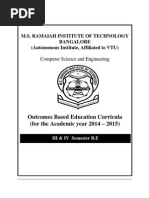 3 and 4 Semester CSE Syllabus