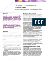 To safely mix or not mix parenteral drug solutions