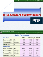 BHEL Standard 500 MW Boilers