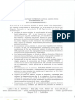 DECLARACION POLITICA IX CONVENCION NACIONAL ALIANZA SOCIAL  INDEPENDIENTE