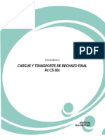 Procedimiento Cargue y Transporte de Rechazo Final