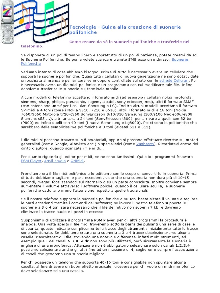 Suonerie Polifoniche