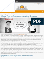 Yoga Poses For Anxiety and Stress Relief - How To Overcome Anxiety Disorder