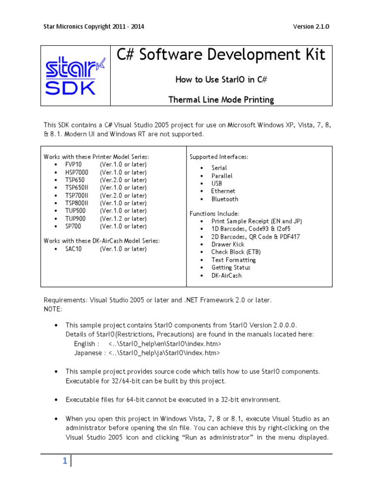 Stario Csharp Sdk Readme V210 64 Bit Computing Areas Of - 
